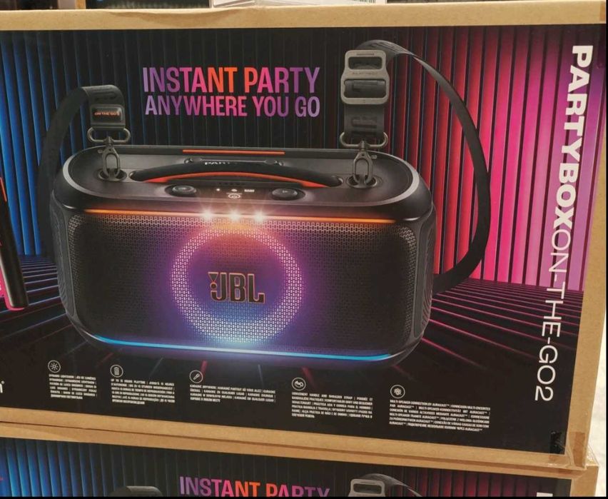 Bluetooth-колонка JBL PartyBox On-The-Go 2 чорна з мікрофоном. Ориг.