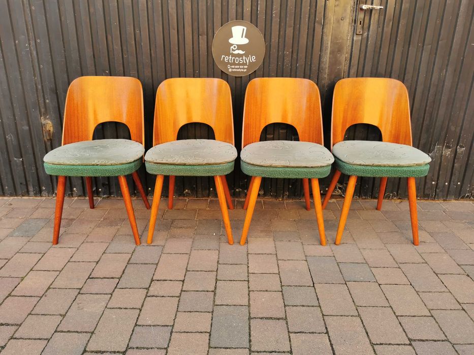 Krzesła TON (Thonet) proj. Oswald Haerdtl, Czechosłowacja '60, PRL