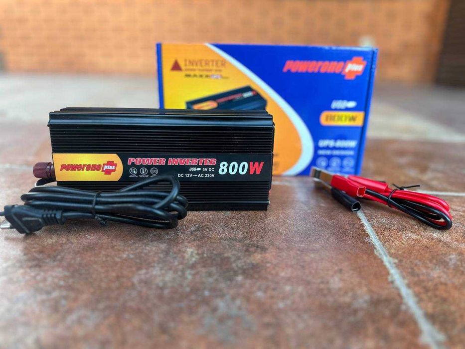 Преобразователь 12-220v 800w с автоматикой для котлов и насосов