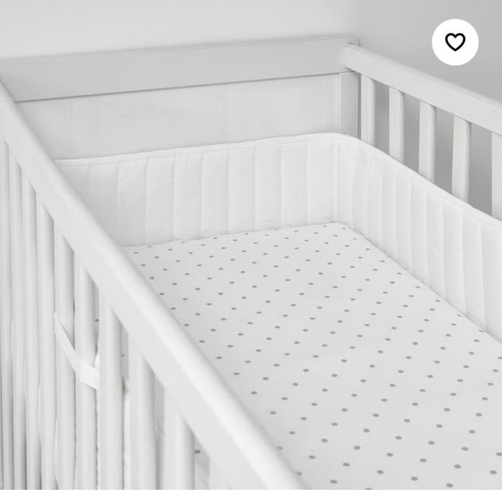 Protetor de Berço, Branco , 60x1,20 cm