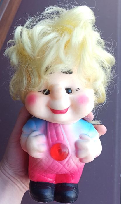 Zabawka gumowa Carlson z dachu, PRL, unikat