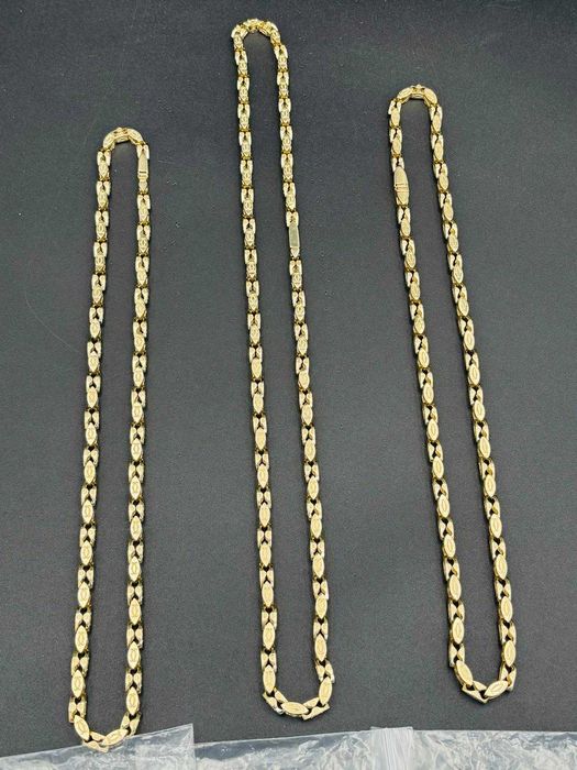 Złote Grube Łańcuchy Łańcuszki Złoto 585 14K Nowe Super Cena Wybór