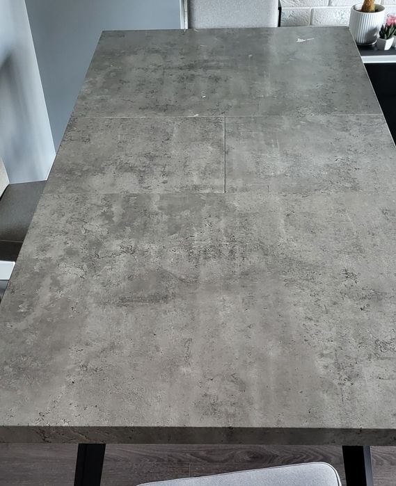 Stół rozkładany 140-180 cm/85 cm Beton/metal
