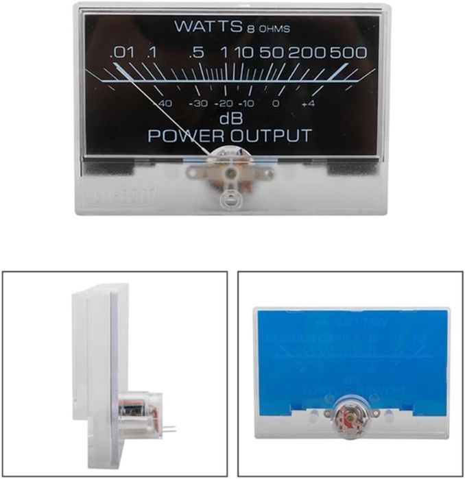 2 Medidores de nível de áudio VU Meter analógico
