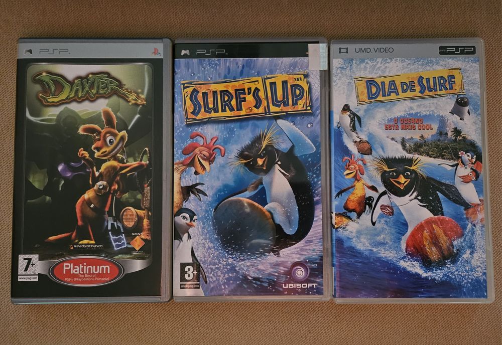 Jogos e filme para PSP