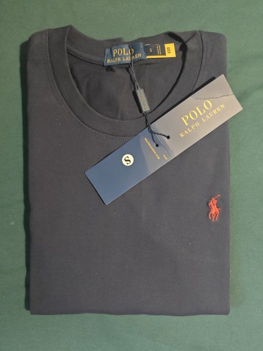 Koszulka ralph Lauren granatowo czerwona nowa