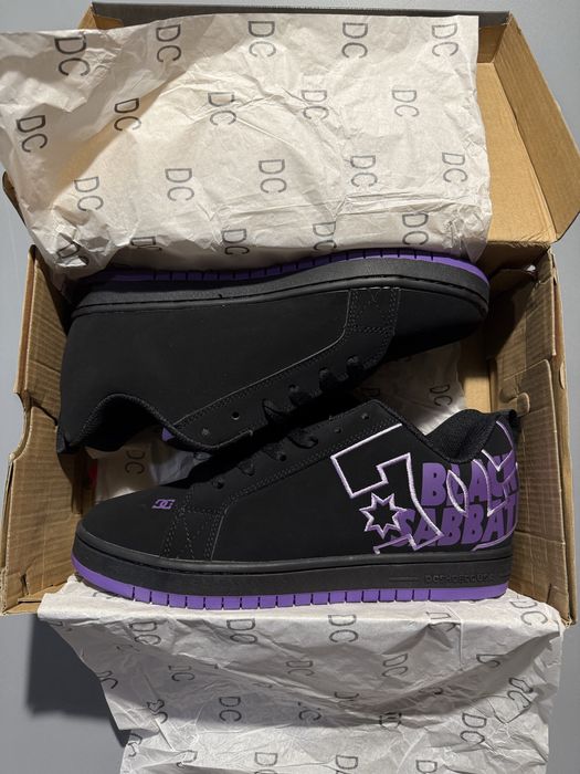 Кроссовки dc shoes court graffik black sabbath дс шуз opium опиум