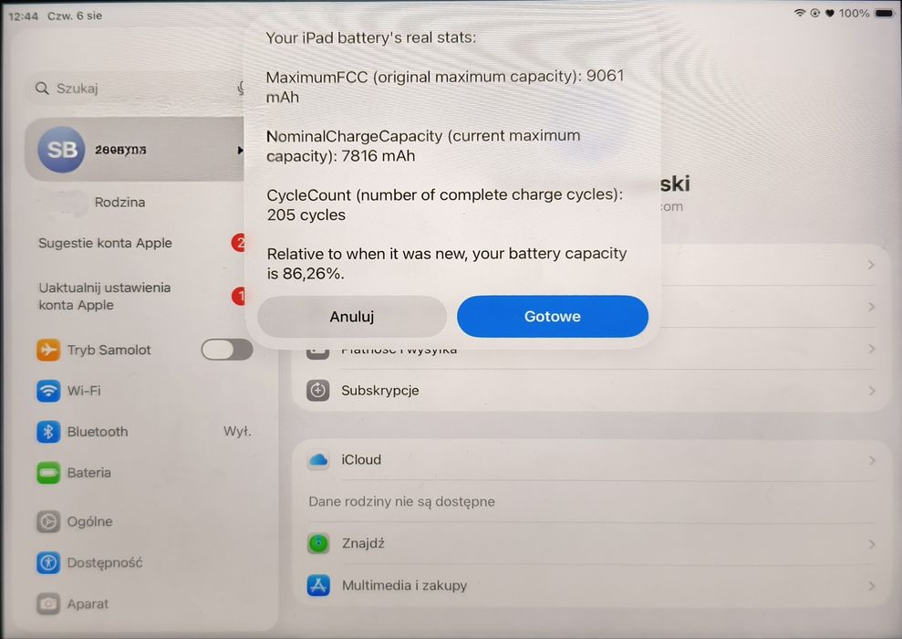 Tablet iPad gen. 9 64GB WiFi