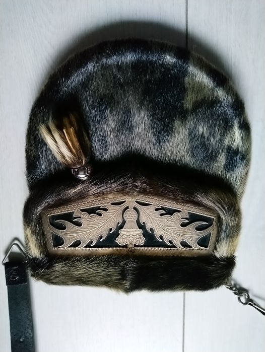 Шотландський спорран шкіра і хутро