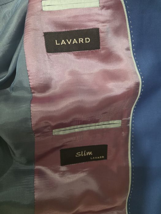 Garnitur niebieski Lavard 176cm + pokrowiec