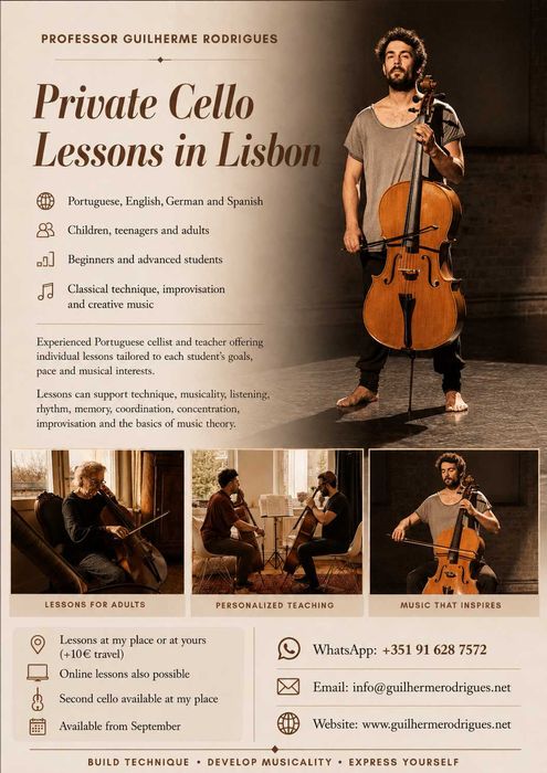 Cello Lessons in Lisbon | Cello Lessons | PT EN DE ES