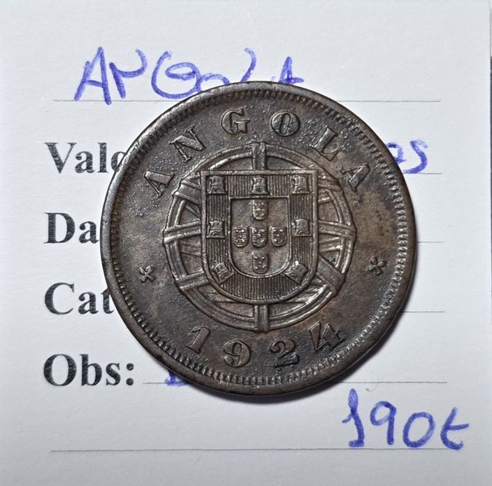 5 centavos 1924 Angola