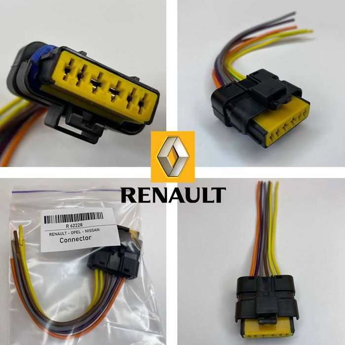 Фішка Фишка проводка ДМРВ Renault Opel 1.9 2.5 розходомір повітря 6PIN
