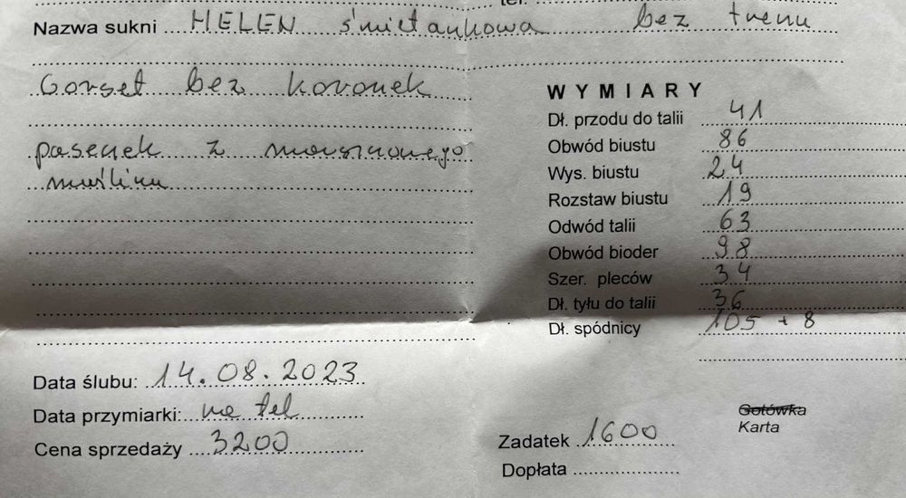 Suknia ślubna Kraków
