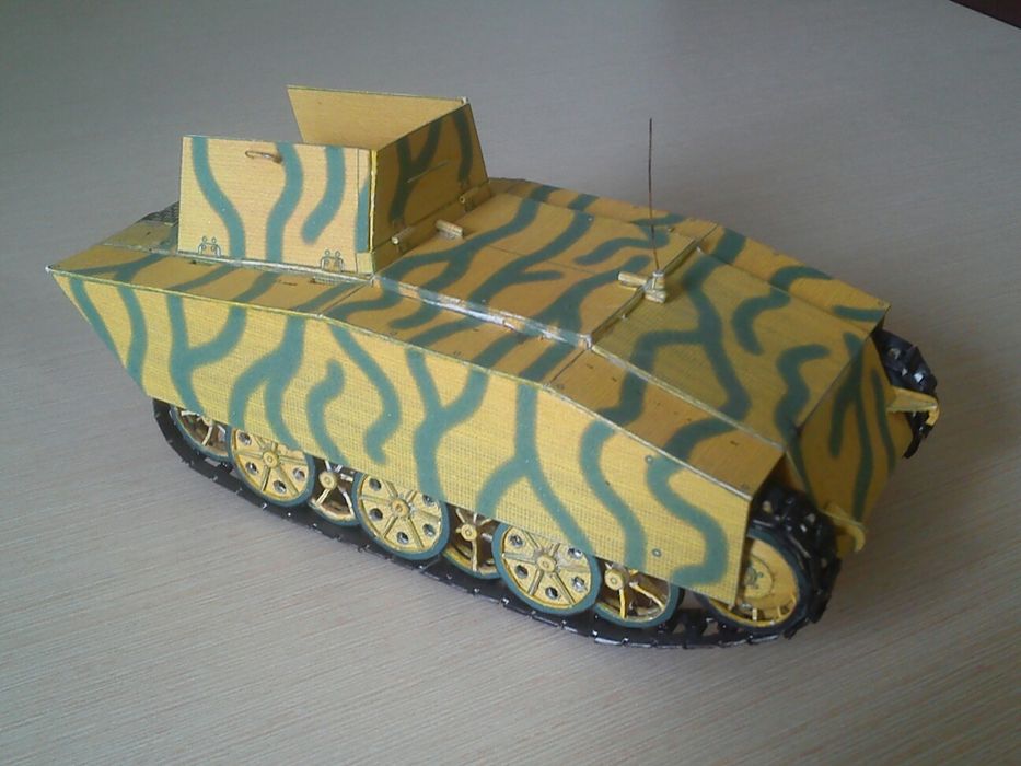 Бумажная модель радиоуправляемого танка бомбы м1/25