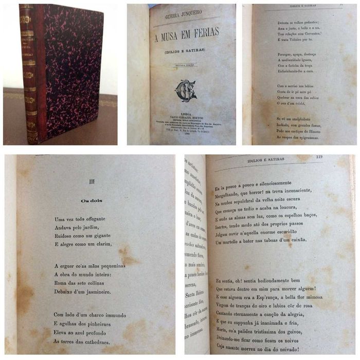 A Musa em Férias (Idílios e sátiras) - Guerra Junqueiro, 2.ª edição
