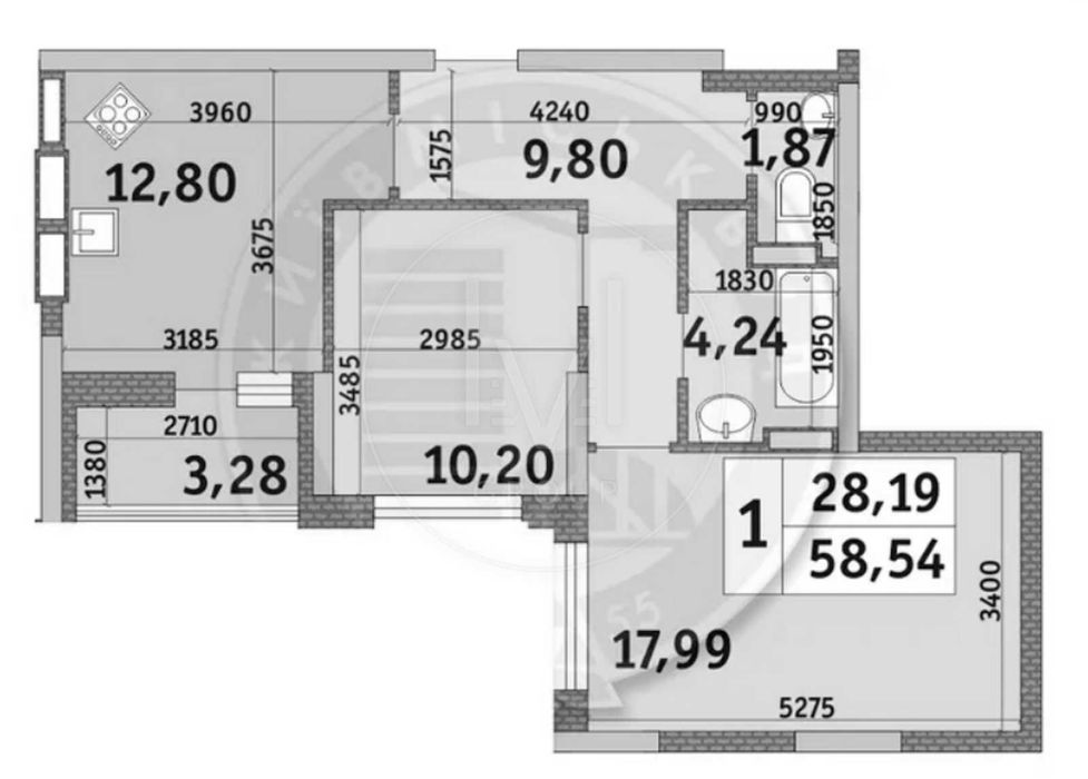 2-rooms apartment apartment by the address st. Ul Kadetskiy Gay (area 58 m²) - Atlanta.ua - photo 15
