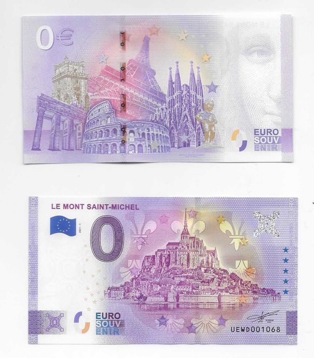 0 Euro Note Monte Saint-Michel - New