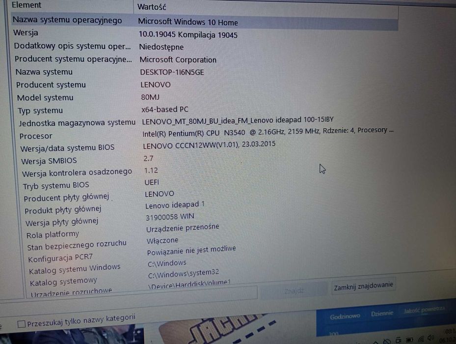 sprzedam lenovo idepad 15lby procesor 4rdzenie intel pentium cpu n3540,2,16ghz,2,16ghz,okazja cena 230zl