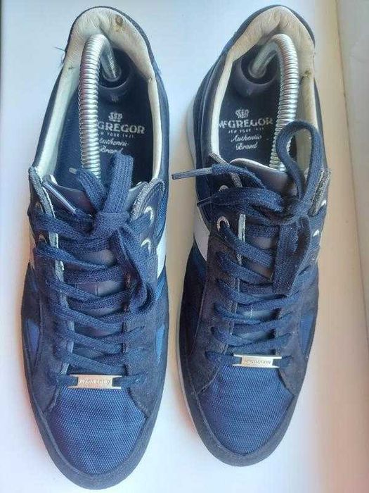 Чоловічі шкіряні кросівки кеди mcgregor на шнурівці