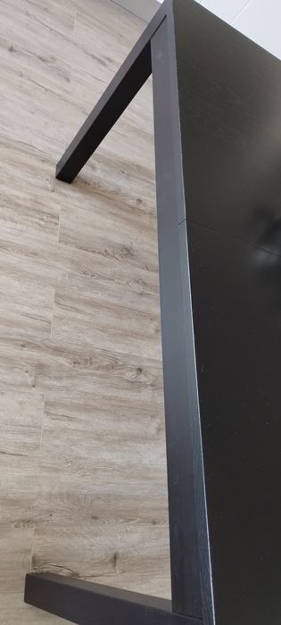Mesa extensível Bjursta Ikea Preto/Castanho