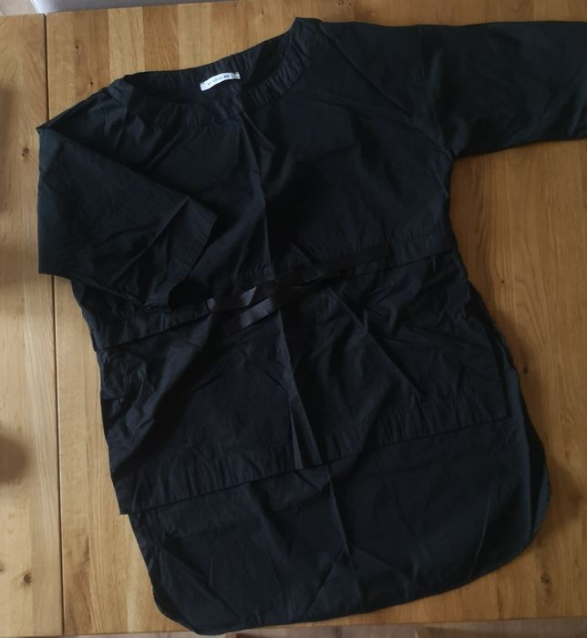 Czarna bluzka ciążowa nowa S/M asymetryczna