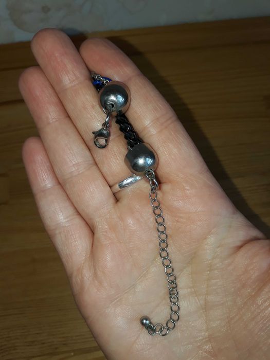 Намисто з ланцюжків, намисто з бірюзою, "око Фатіми"