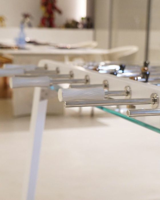 Matraquilhos Futebol de mesa vidro temperado