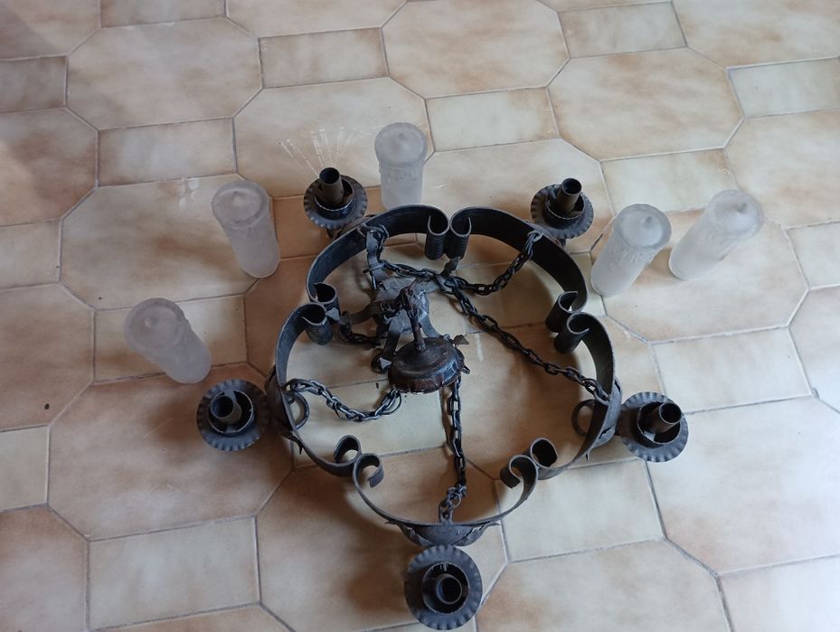 Candeiro ventage em Ferro