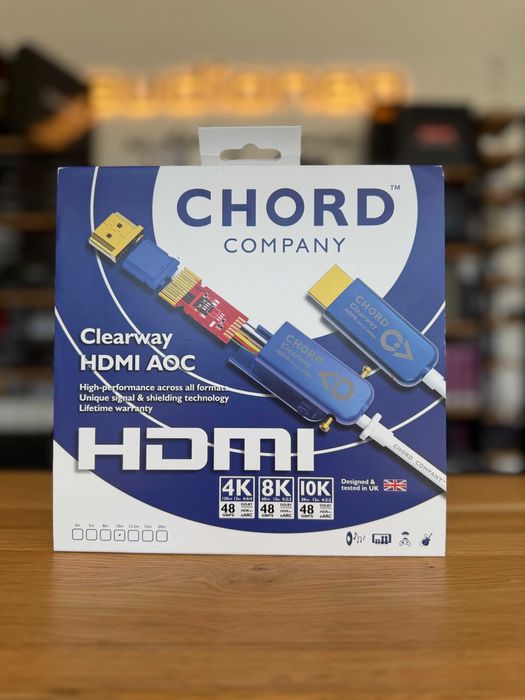 Chord Clearway hdmi 2.1 AOC 10m przewód kabel hdmi światłowodowy 4K 8K PREMIUM