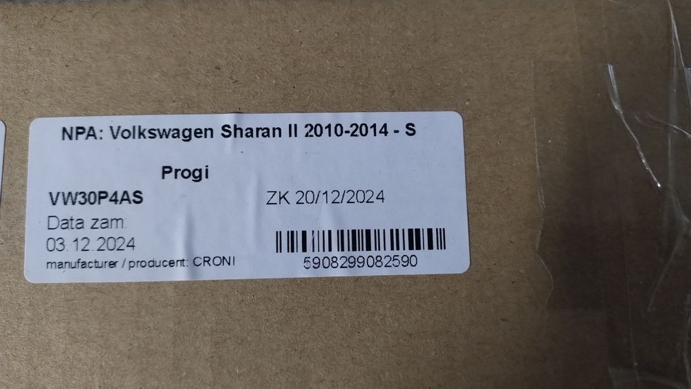 Nakładki na progi Sharan II polecam