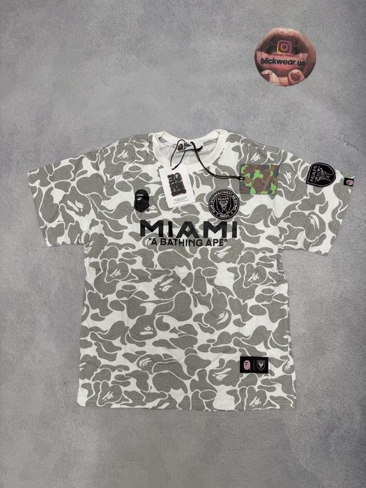 футболка Bape Aape A bathing ape white miami tee M L