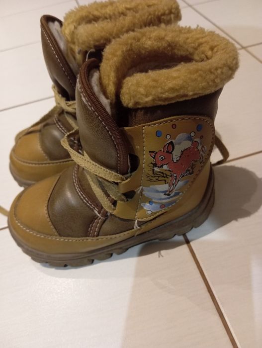 Buty zimowe Sankro solidne ocieplane dziecięce r.24