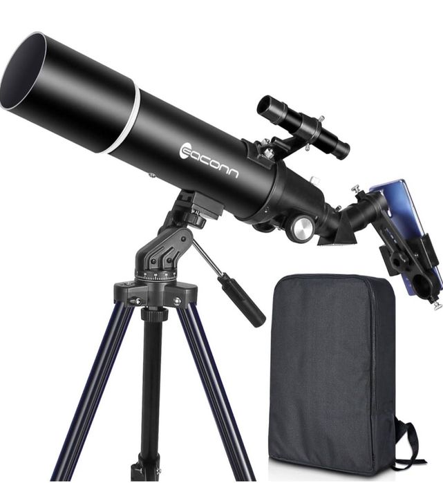 Телескопи для дорослих EACONN 80 мм апертура 600 мм рефрактор
