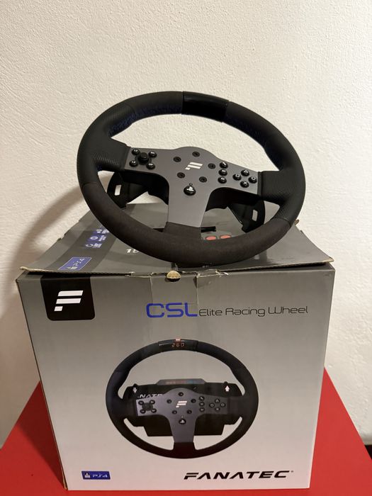 Fanatec CLS Elite PS4 - volante + pedais + backet + estrutura completa