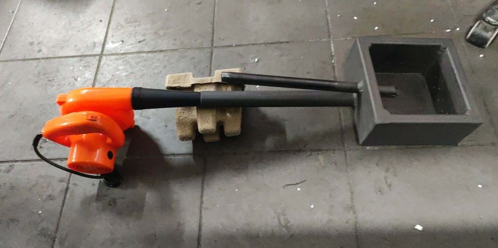 Palnik na olej do pieca kozy przepracowany opałowy zużyty  z nadmuchem