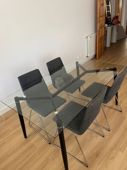 Mesa de Refeições (em vidro)