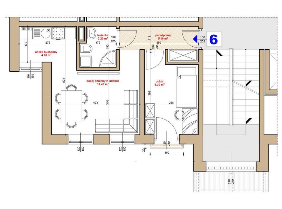 Dwupokojowe mieszkanie do wynajęcia 37 m2