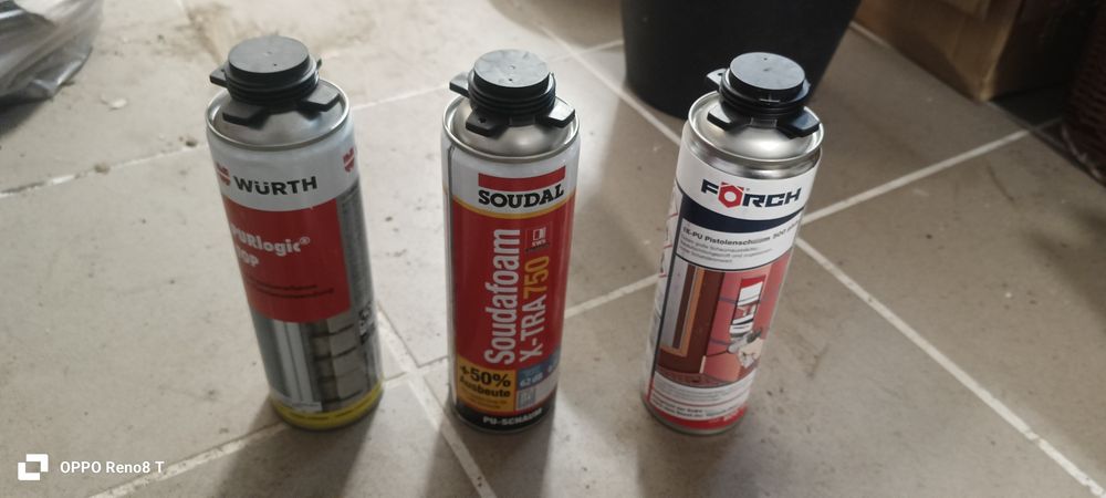 Pianki montażowe na pistolet