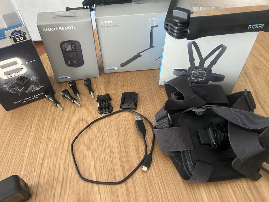 GoPro HERO8 Black + acessórios
