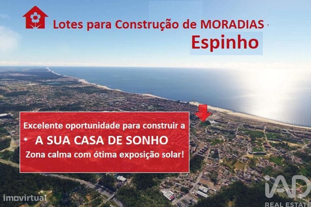 Terreno em Anta E Guetim de 1250,00 m2
