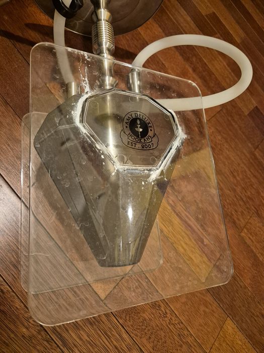 Amy Deluxe Hookah AMY 001 Diamond Silver + Black, shisha. Uszkodzona.