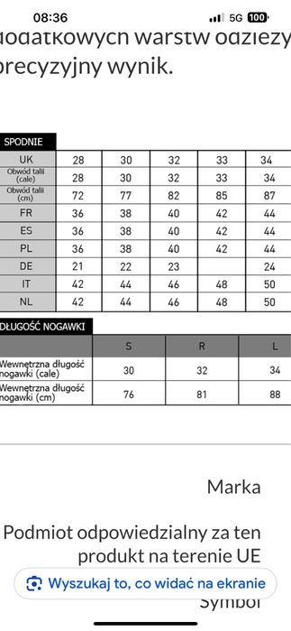 Spodnie Scruffs robocze rozm 40-42