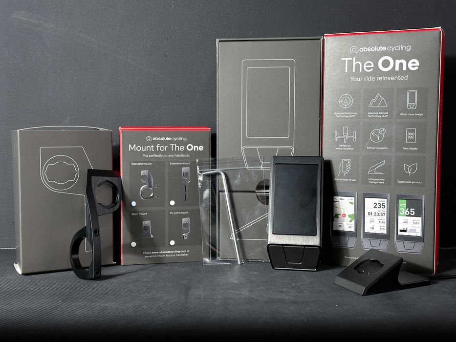 Absolute Cycling THE ONE – komputer rowerowy GPS premium + Uchwyt A