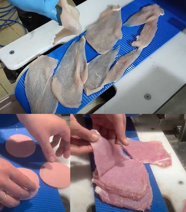 Слайсер горизонтальний для курячого філе, м'яса, риби 400 кг/год