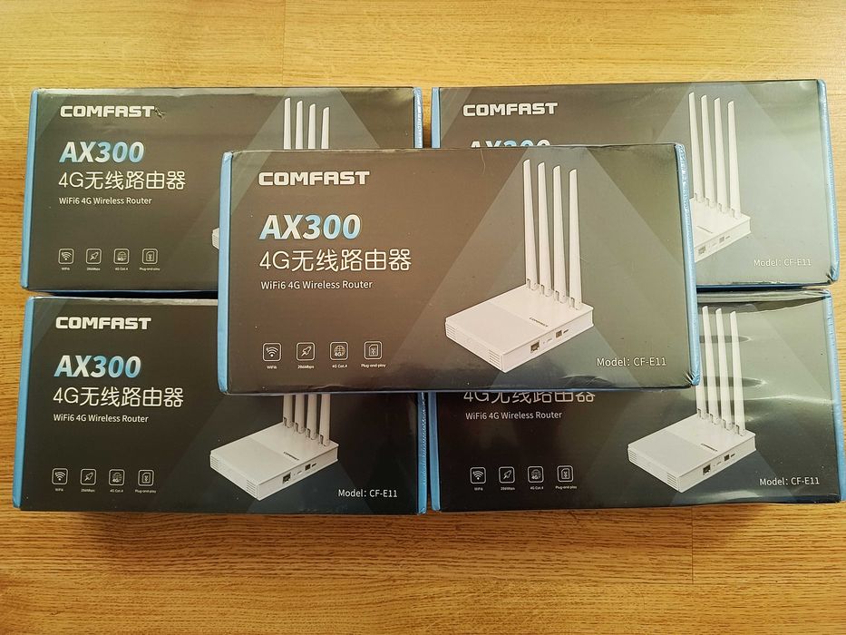 4G роутер WiFi6  SIM картка COMFAST AX300 LAN Type-C
