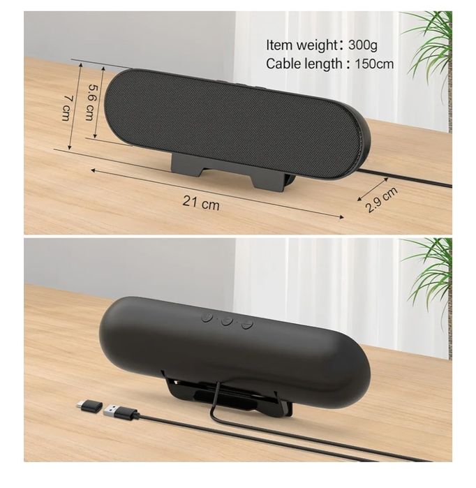 Głośnik komputerowy USB soundbar mini