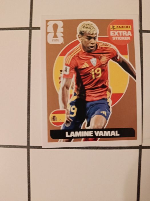 Cromos do lamin yamal bronze legen e Vinícius junior dourado legen