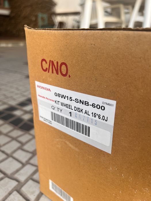 Conjunto de 4 jantes originais Honda Civic Hybrid — 15” — novas