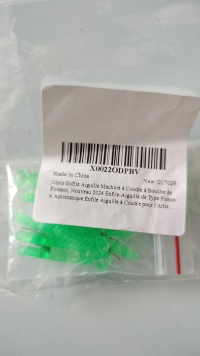 10 mini peixes para enfiar linha na máquina de costura ou agulha